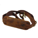 DXM SPORTS Adjustable Buffalo Leather Shoulder Strap with Brass Swivel Hooks and Comfort Pad 3 image