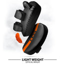 DXM Sports Muay Thai Pads PU Leather Curved Kickboxing Training Strike Shield Orange/Black  6 image