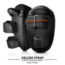 DXM Sports Muay Thai Pads PU Leather Curved Kickboxing Training Strike Shield Orange/Black  7 image