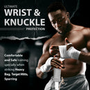 DXM Sports Boxing Hand Wraps Tape Semi Elastic Wrist Protection Bandage Adult 4.5 Meter (450cm) - White 15 image
