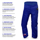 DXM SPORTS Kids Brazilian Jiu Jitsu Gi Shoyoroll Style BJJ Training Suit for Boys & Girls - Blue 9 image