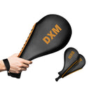 DXM Taekwondo Racket Pad Single Target Mitt Karate Kick Strike Floppy Paddle/Clapper - Black & Gold 2 image