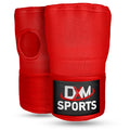 DXM SPORTS Gel Padded Inner Gloves with Hook & Loop Wrist Strap - Red