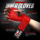 DXM SPORTS Gel Padded Inner Gloves with Hook & Loop Wrist Strap - Red 16 image