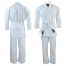 DXM Karate Gi Uniform Lightweight Karate Training Kids & Adults Unisex Karate Suit with Belt - White 1 image