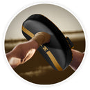 DXM Sports Muay Thai Pads PU Leather Curved Kickboxing Training Strike Shield Gold/Black  8 image