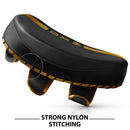 DXM Sports Muay Thai Pads PU Leather Curved Kickboxing Training Strike Shield Gold/Black  5 image