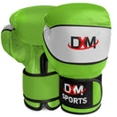 DXM SPORTS Kids Boxing Gloves Youth Training MMA Muay Thai Child Sparring Glove - Green 12 image