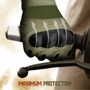 DXM SPORTS Touch Screen Compatible Tactical Motorcycle Gloves Green 13 image