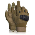 DXM SPORTS Touch Screen Compatible Tactical Motorcycle Gloves Tan