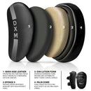 DXM Sports Muay Thai Pads PU Leather Curved Kickboxing Training Strike Shield Silver/Black  5 image