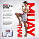 DXM Sports Muay Thai Trunks Thai Boxer Shorts MMA Grappling Kickboxing Cage Fight Short - White & Red 4 image