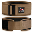 DXM SPORTS Weight Lifting Belt 4" Wide Weight Training Powerlifting Workout Gym Belts - Tan 59 image