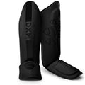DXM SPORTS Shin Guards MMA Kickboxing, Muay Thai Leg Guards with Instep Protection - Black