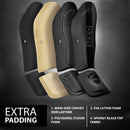 DXM SPORTS Shin Guards MMA Kickboxing, Muay Thai Leg Guards with Instep Protection - Black 3 image