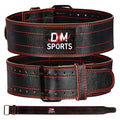 DXM SPORTS Heavy Weight Powerlifting Leather Belt - Black