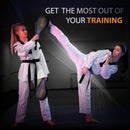 DXM Taekwondo Racket Pad Single Target Mitt Karate Kick Strike Floppy Paddle/Clapper - Black & Gold 8 image