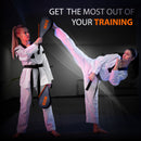 DXM Taekwondo Racket Pad Single Target Mitt Karate Kick Strike Floppy Paddle/Clapper - Black & Orange 8 image