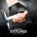 DXM SPORTS Men Weight Lifting Workout Gloves Half Finger Anti-Slip Leather Gloves for Gym, Exercise, Fitness, Cycling, Training, Outdoor Sports - Black 20 image