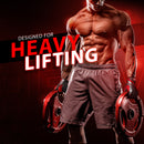 DXM SPORTS Men Weight Lifting Workout Gloves Half Finger Anti-Slip Leather Gloves for Gym, Exercise, Fitness, Cycling, Training, Outdoor Sports - Red 10 image