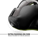 DXM Sports Full-Face Boxing Headgear Black/Green Premium Sparring Protection 14 image
