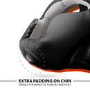 DXM Sports Full-Face Boxing Headgear Black/Orange Premium Sparring Protection 30 image
