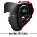 DXM Sports Full-Face Boxing Headgear Black/Pink Premium Sparring Protection 21 image