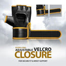 DXM Sports Half Finger Open Palm MMA Grappling Gloves - Gold 18 image