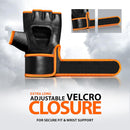 DXM Sports Half Finger Open Palm MMA Grappling Gloves - Orange 39 image