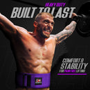 DXM SPORTS Weight Lifting Belt 4" Wide Weight Training Powerlifting Workout Gym Belts - Purple 48 image