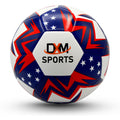 DXM Sports US FLAG Training Soccer Ball Size 5 White/Blue/Red