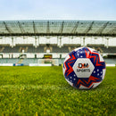 DXM Sports US FLAG Training Soccer Ball Size 5 White/Blue/Red 4 image