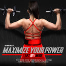 DXM SPORTS Weight Lifting Belt 4" Wide Weight Training Powerlifting Workout Gym Belts - Red 55 image