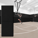 Gym Wall Padding 72" x 24" x 2" Thick Foam Panels Waterproof Safety Mat - Black 1 image