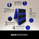 Gym Wall Padding 72" x 24" x 2" Thick Foam Panels Waterproof Safety Mat - Blue 12 image