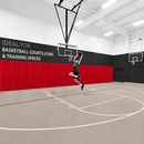 Gym Wall Padding 72" x 24" x 4" Thick Foam Panels Waterproof Safety Mat - Red 32 image