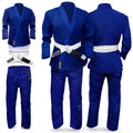 DXM SPORTS Brazilian Jiu Jitsu Uniform MMA Grappling Suit for Adult Unisex - Blue