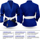 DXM SPORTS Brazilian Jiu Jitsu Uniform MMA Grappling Suit for Adult Unisex - Blue 16 image