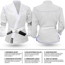 DXM SPORTS Brazilian Jiu Jitsu Uniform MMA Grappling Suit for Adult Unisex - White 10 image