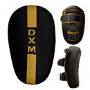 DXM Sports Muay Thai Pads PU Leather Curved Kickboxing Training Strike Shield Gold/Black 2 image