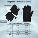 DXM SPORTS Neoprene All Weather Gloves Size Chart. 7 image