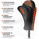 DXM Taekwondo Racket Pad Single Target Mitt Karate Kick Strike Floppy Paddle/Clapper - Black & Orange 3 image