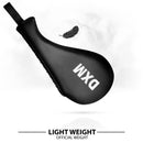 DXM Taekwondo Racket Pad Single Target Mitt Karate Kick Strike Floppy Paddle/Clapper - Black & White 3 image