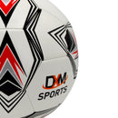 DXM Sports DYNAMO Training Soccer Ball Size 5 White/Black/Red/Grey 3 image