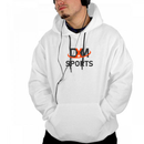 DXM SPORTS Unisex White Gym Hoodies - 100% Cotton, Hand Wash, Long Sleeve 3 image