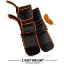 DXM Sports Shin Instep Guards Black/Orange For MMA Martial Arts Kicking Sparring Training Gear, BJJ Karate Boxing Taekwondo 7 image