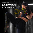 DXM Sports Shin Instep Guard Gold/Black For MMA Martial Arts Kicking Sparring Training Gear, BJJ Karate Boxing Taekwondo 10 image