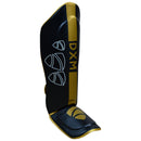 DXM Sports Shin Instep Guard Gold/Black For MMA Martial Arts Kicking Sparring Training Gear, BJJ Karate Boxing Taekwondo 3 image