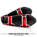 DXM Sports Shin Instep Guards Red/White For MMA Martial Arts Kicking Sparring Training Gear, BJJ Karate Boxing Taekwondo 6 image