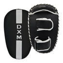 DXM Sports Muay Thai Pads PU Leather Curved Kickboxing Training Strike Shield White/Black 4 image